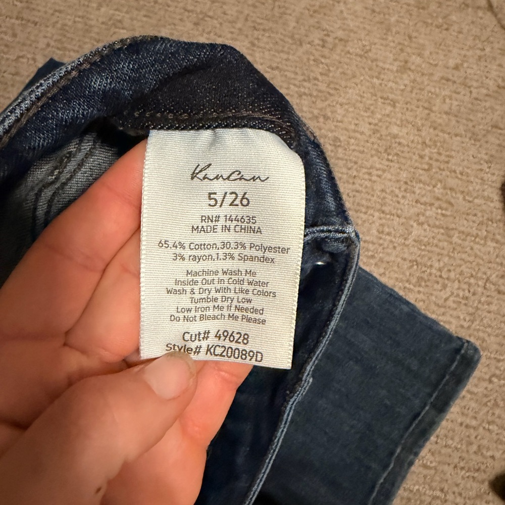 Kancan Norie Essentials High Rise Wide Leg Jeans View 4